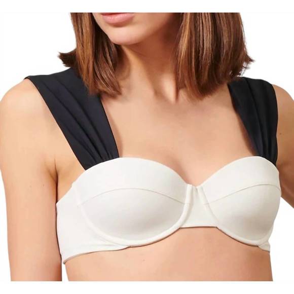 NEW EVARAE audrey iza bikini - 2 piece set in black/cream - Picture 2 of 4